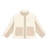 Оригинальная Женская Спортивная Куртка-Флис Originals Sherpa Color Block с Воротником-стойкой Цвет: Кремово-белый HC6603
