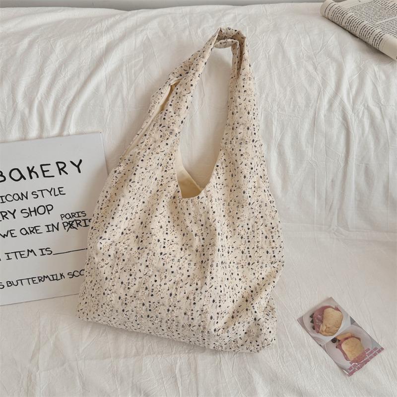 Корейская нишевая холщовая сумка с полыми рваными цветами женская новая вместительная сумка для commuters подмышечная сумка на плечо