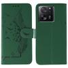 Phone Case For Xiaomi 13T/13T Pro/Redmi K60 Ultra Feather Imprint PU Leather Wallet Cover