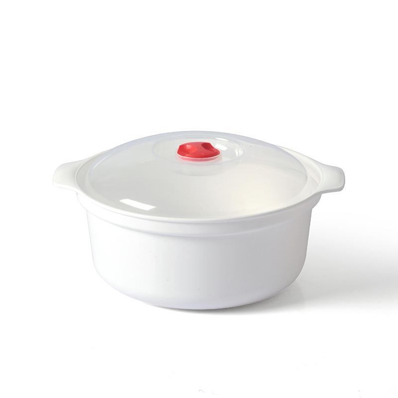 S/M/L Microwave Oven Special Box with Lid Heated Soup Pot Rice Steamed Dumpling Food Cooking Container Food Grade Kitchen Tool