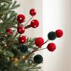 Simulated Xmas Tree Decorations Flocking Lollipop Christmas Flowers  Christmas Tree Decoration