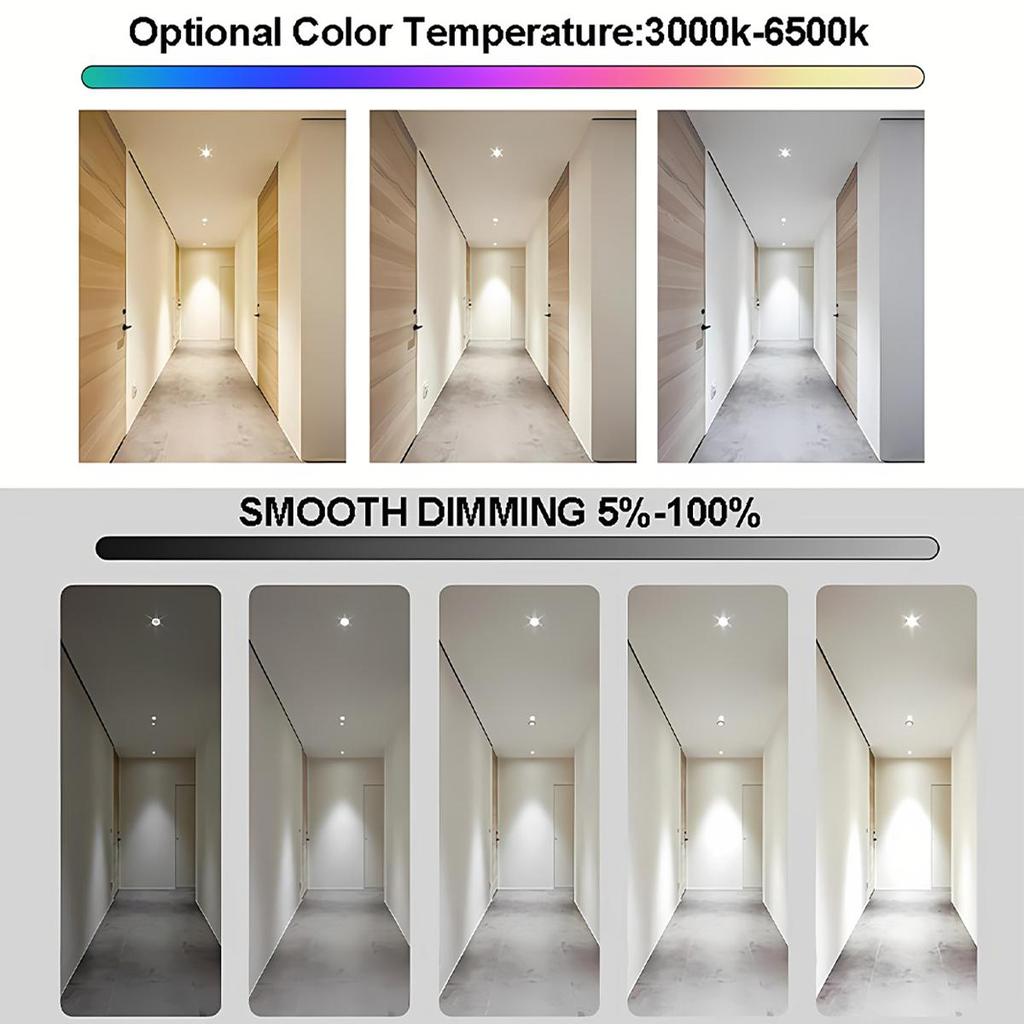 Светодиодная лампа GU10 RGB с регулируемой яркостью 5 Вт, умный регулируемый декоративный прожектор, управление через приложение, украшение, жизнь для домашнего освещения спальни