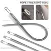 Multipurpose Rope Threading Tool DIY Bendable Spring Drawstring Threader Clip Sewing Needle for Pulling Ropes Elastic Band Craft
