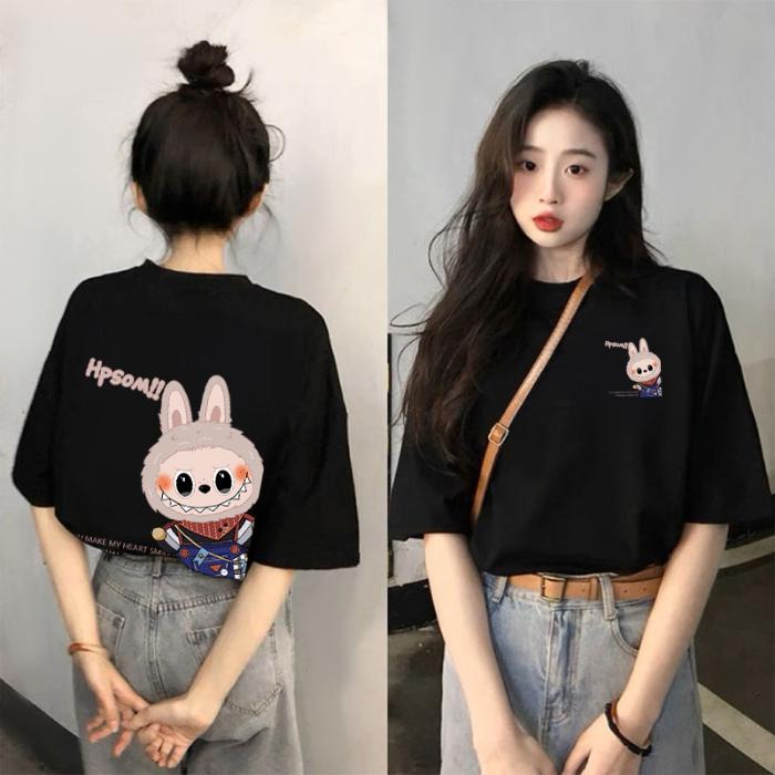 Summer's New Stylish and Youthful T-shirt for Women A Trendy Large-sized Short-sleeved Cute and Loose Top