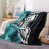 PHI Eagles Printed Flannel Blanket, soft throw for bedroom sofa, washable, fan merchandise, great gift.