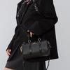 Jordan Metal Airman Logo Leather Polyester Boston Bag Unisex Handbags Black DR5595-010