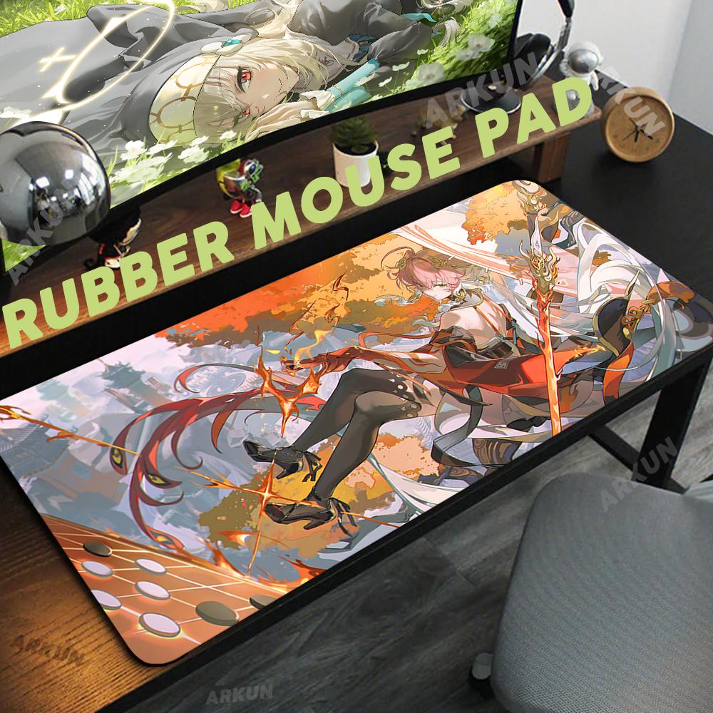 Hot Wuthering Waves Pc Gamer Mouse Pad Accessories Xxl Kawaii Changli Large Pad Desk Protector Mousepad Keyboard Gaming Mice Mat