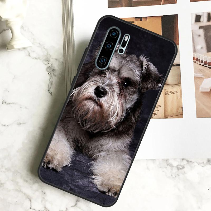 Schnauzer Puppy Dog Case For Huawei Nova 11 11i 10 9 SE 8i 7i 3i Y60 Y61 Y70 Y90 Y91 P20 P40 Lite P30 Pro Cover