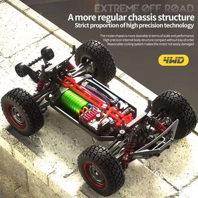 New 4WD RC Car 4x4 Off-road Drift Racing Car 50/70KM/h Super Brushless High Speed Radio Waterproof Truck Remote Control Toy for Kids Boys Racing