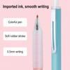 3pcs Press Gel Pen With Metal Pen Clip,Portable Soomthly Ink Pens,Simple Design Stationery Pen For School Office