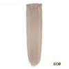 FREEDOM Synthetic Clip Hair Extensions 4Pcs/Set 24 Inch Long Straight Ombre Brown Blonde 8 Clips In Hair Extensions For Women