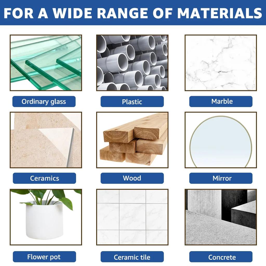 Многофункциональное треугольное сверло Набор алмазных сверл Керамическая плитка Бетон Кирпич Дерево Стекло Дырокол Пила Металлическая дрель
