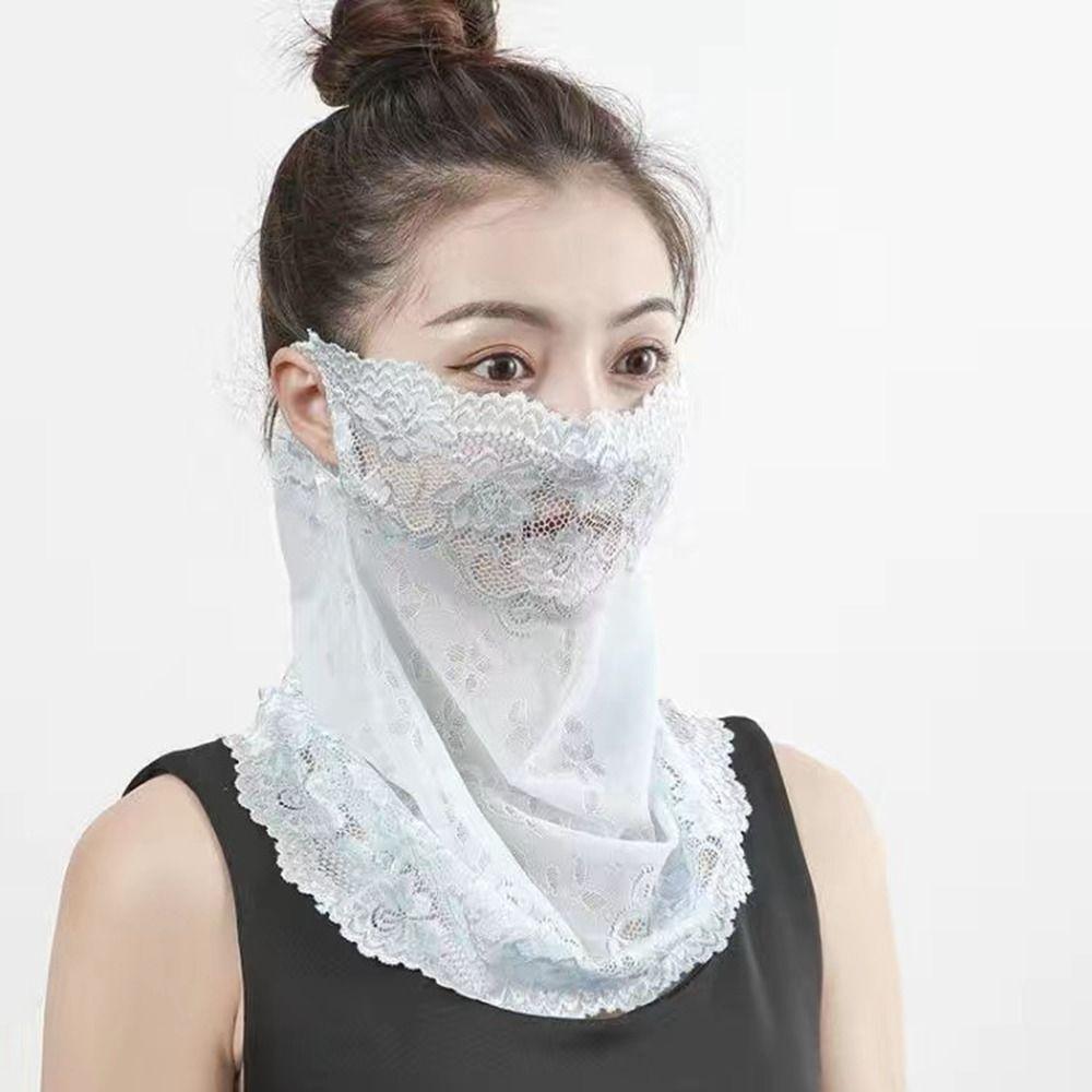 Comfortable Sunscreen Face Scarf Anti-UV Ear Headband Scarf New Neck Mask Summer