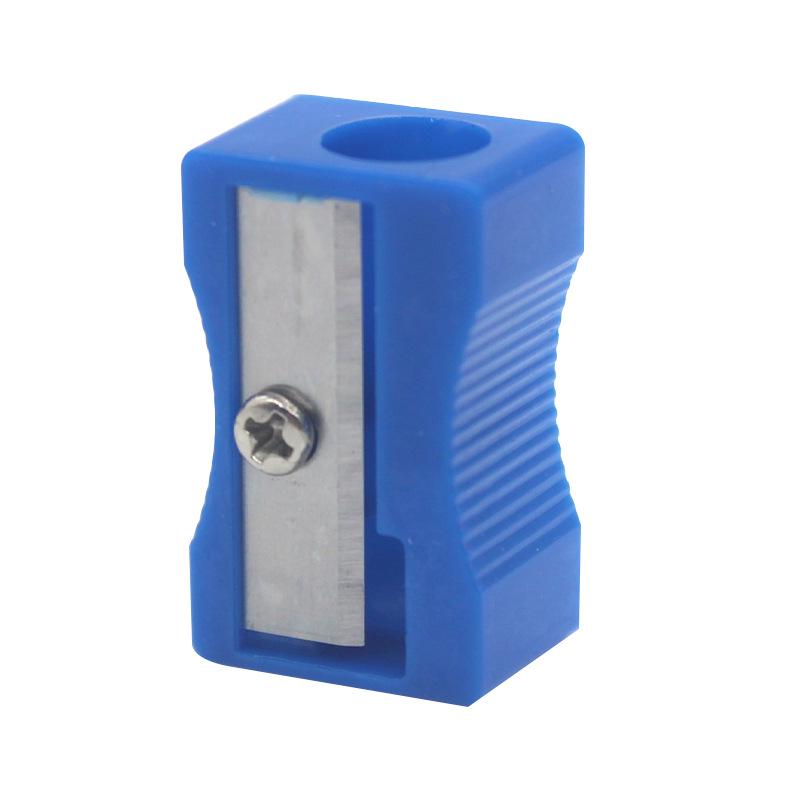 Plastic Rotary Pencil Sharpener - Compact Rectangular Design for Students
