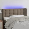 VidaXL LED Headboard Bedroom Furniture Single Bed Accessory Headboard Interior Taupe 3123664