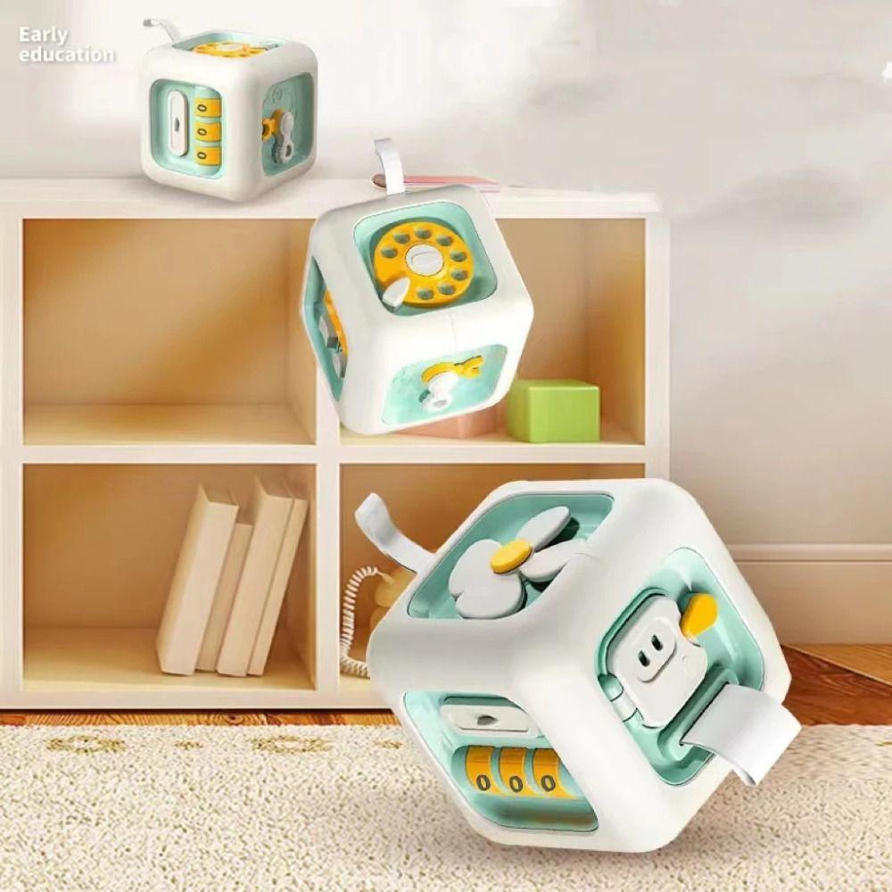 Practice Skills Sensory Busy Board Creative Early Education Activity Cube Baby