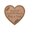 Moments Wooden Heart Plaque - Family Friends 30cm