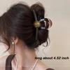 Элегантные жемчужно-коричневые заколки для волос для женщин и девочек, держатели для волос на спине, темпераментные заколки для волос, повязка на голову, шпилька, модные аксессуары для волос