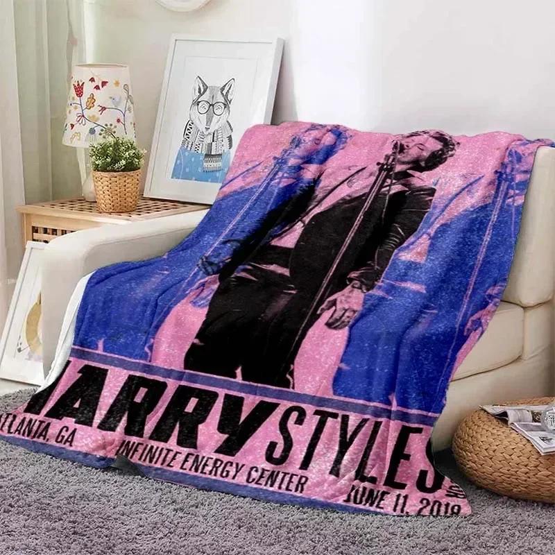 Фланелевое Мягкое Одеяло Harrystyles Теплое Ретро Одеяла для Кроватей Спальни Гостиной Дивана Одеяло для Путешествий Пикника