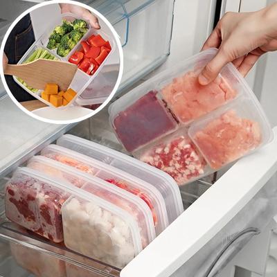 4 сетки ящик для хранения продуктов портативный отсек органайзеры для холодильника с морозильной камерой в упаковке мясо лук имбирь прозрачный кухонный инструмент 1 шт.