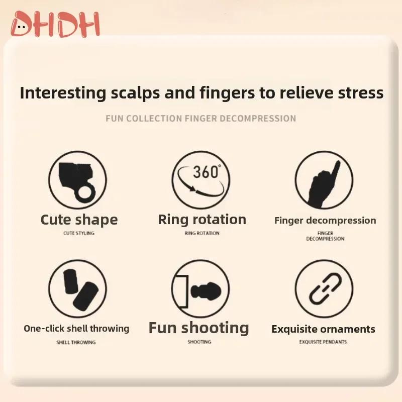 Новый декомпрессионный игрушечный пистолет, метательный снаряд, пулевой пистолет, гироскоп, может стрелять мягкими пулями, пластиковый пистолет, декоративная цепь