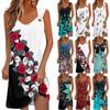 Women's Casual Dresses Pullover Sleeveless Beach Dresses Printed Dresses