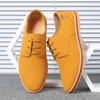 Fashion Top Quality Brown Oxford Shoes Men Derby Loafers Big Size 47 48 Casual Men Shoes Business Man Sneaker Yellow Dress Shoes Fashion