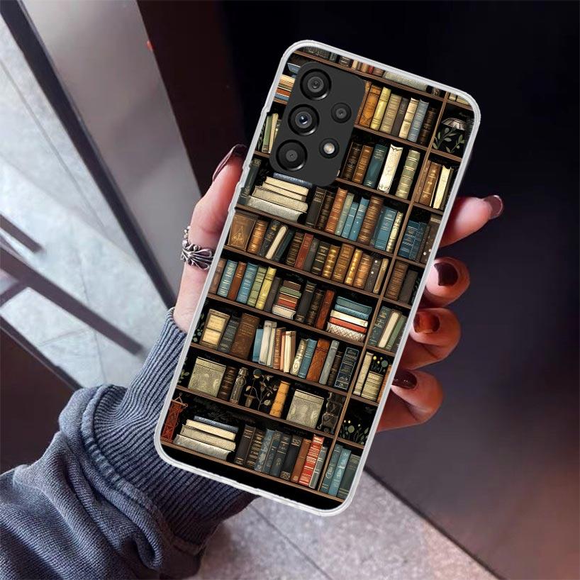 Read Books illustration Reading Phone Case For Samsung Galaxy A17 A16 A15 A14 A13 A57 A56 A55 A54 A53 A37 A36 A35 A34 A33 A26 A2