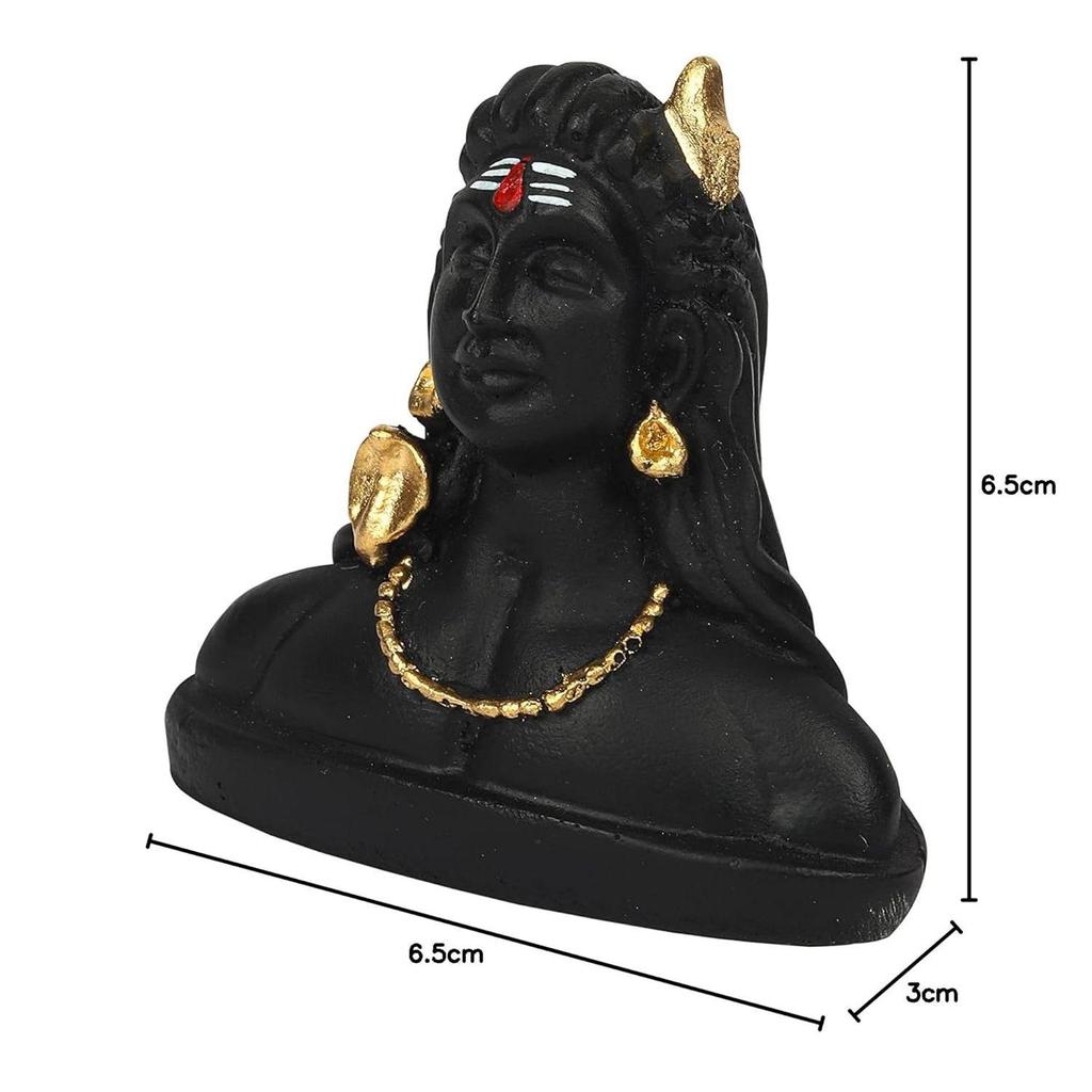 Статуэтка Адийоги Шивы | Мурти Махадева для приборной панели автомобиля, места для медитации, комнаты для пуджи, домашнего декора, храма, для подарка, для дома и офиса | Маленький размер