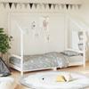 VidaXL Bed Frames for Children, Single Bed with Slat Base, Bedroom Furniture, Modern, White 90x190 Cm 835713