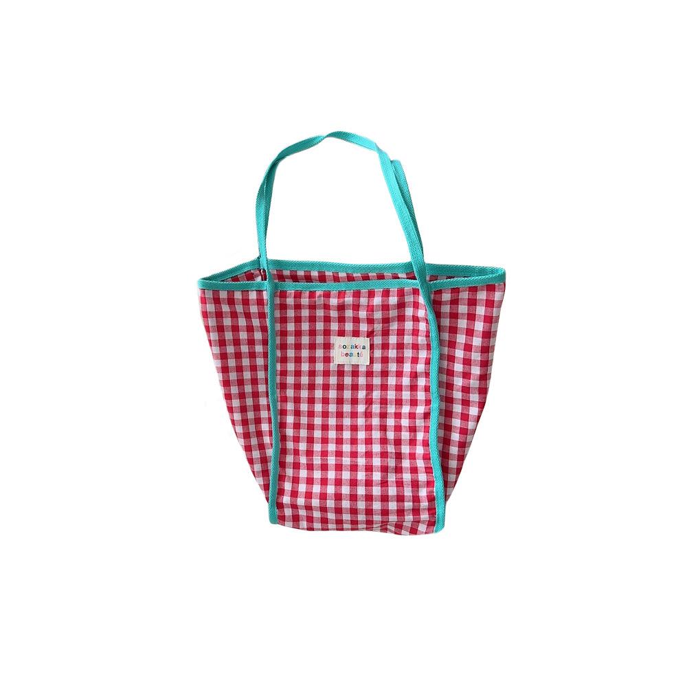 Винтажная клетчатая сумка через плечо Холщовые сумки для женщин Сумки-тоут большой вместимости для женщин Сумка для книг для студенток