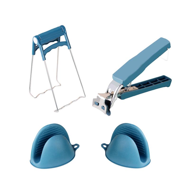 Non-Slip Anti Scalding Clip Stainless Steel Meal Bowls Tongs Kitchen Bowl Clip Gripper Durable Pot Clips Kitchen Accessories