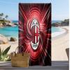 Пляжное полотенце с принтом AC Milan, быстросохнущее, мягкое, портативное, большое, прямоугольное, пляжное покрывало для путешествий, бассейна