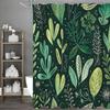 Занавеска для душа «Зеленый лист», Декоративная занавеска для душа для ванной, Водонепроницаемая занавеска для душа с крючками