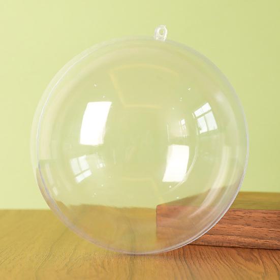Yousheng Clear Fillable Ball Ornaments Plastic Transparent Shatterproof Hanging Ball Decoration for DIY Crafts Christmas Wedding Decor