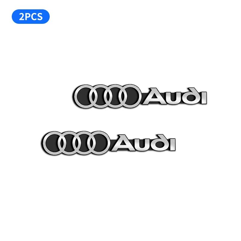 2026 Hot Car Audio Decorate 3D Aluminum Badge Emblem 3D Sticker For Audi A4 A3 A5 A6 A7 A8 Q3 Q5 Q7 Q8 B5 B6 B7 B8 B9 Q7 8P 8V 8L