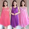 Women Sleepwear Sexy Lingerie Babydoll Silk Robe Dress Nightgown Nightdress