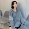 Early Autumn Korean Style Hooded Zipper Sweatshirt for Women - 2022 Loose Fit Design