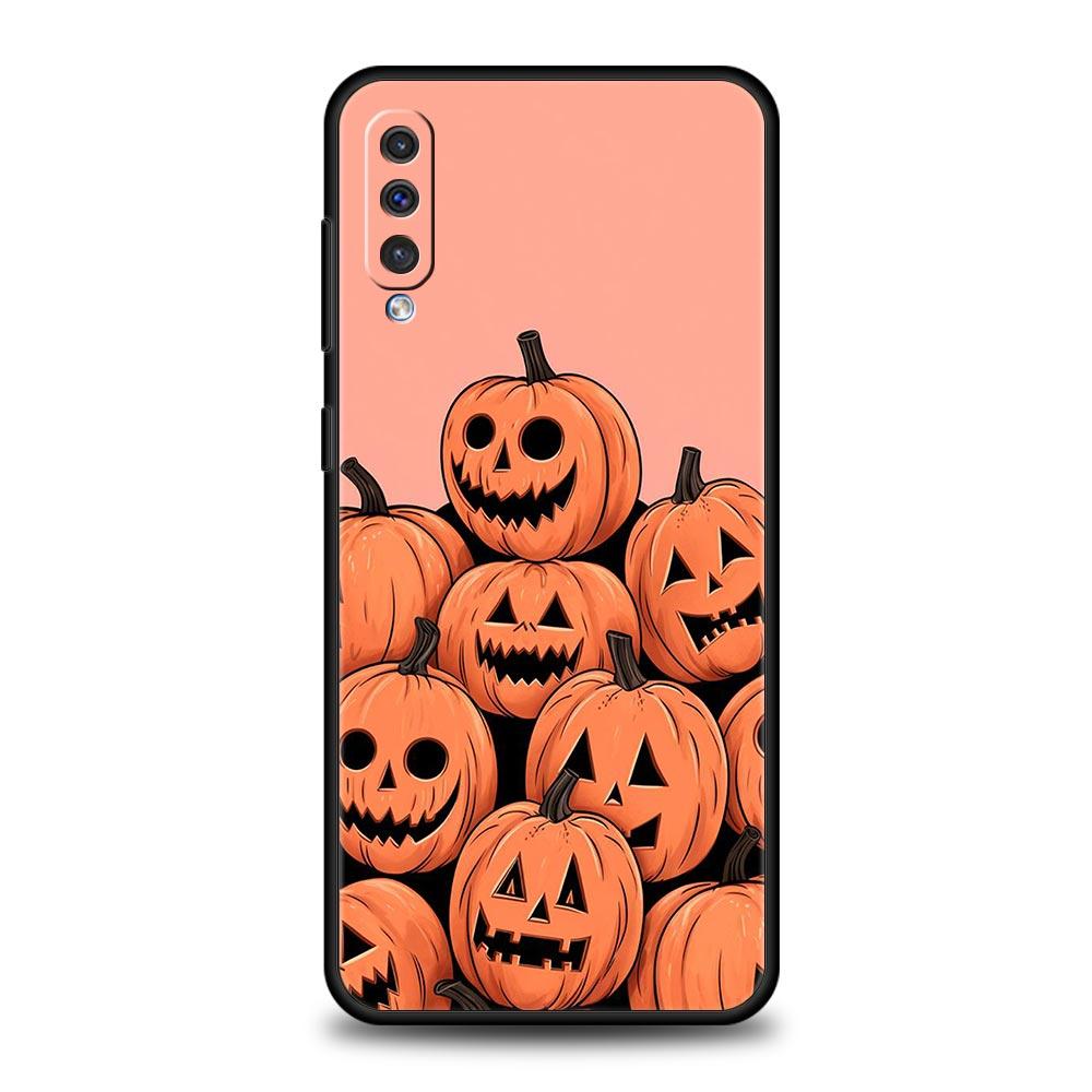 Листья падают лиса тыква Хэллоуин Чехол Для Samsung A54 A52 A14 A50 A70 A30 A40 A20S A20E A02S A12 A22 A34 A42 A32 5G A04s Чехол