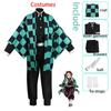 Ysir Kamado Tanjirou Косплей Костюм Хэллоуин Аниме Косплей Мультфильм Kimetsu No Yaiba Костюм для детей и взрослых подарки