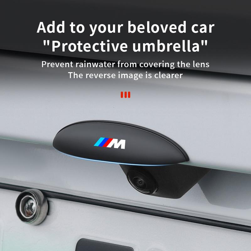 Car Rearview Camera Rain Cover - Silicone Weatherproof Protector For BMW M Emblem E46 E36 E34 F10 E90 F30 E60 F30 E53 E30 E92 FCT7