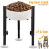 Подставка для миски для питомца, металлическая подставка для миски для корма для собаки, регулируемая по ширине и высоте, держатель для приподнятой миски для воды для собаки, аксессуары для питомцев