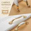 Zinc Alloy Ceramic Cabinet Handles 96mm 128mm Cabinet Door Knobs  Furniture Hardware