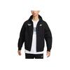 Nike Therma-Fit Life Series Letter Logo Outdoor Work Comfort Zip-Up Hooded Jacket Men Jacket Black HV1738-010
