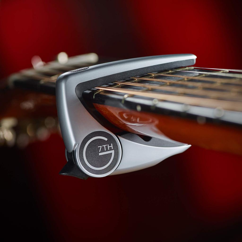 G7TH PERFORMANCE 2 CAPO Folk Guitar Silver [Officially Imported] 6-String Capo,
