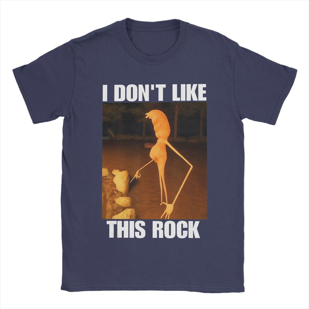 Men Women Graphic Printed Marcus The Worm I Don't Like This Rock Tee T Shirt Cotton T-shirts Clothing