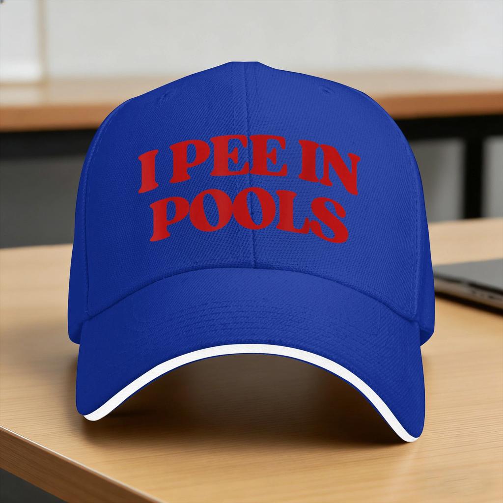 I Pee in Pools Yk Sun Baseball Cap Summer Unisex Adult Print Trucker Hat Wholesale yk Cool Kpop Rock Baseball Caps