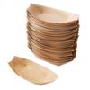 50PCS Boat-shape Tray Disposable Wooden Boat-shaped Plate Multi-size Wood Bowl  Wedding Ornament
