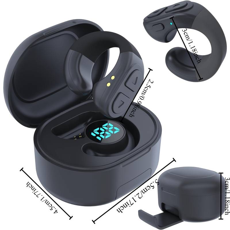 Tiktok BT Smart Scrolling Ring Remote Pages Standers Wireless Camera Shutter Selfie Button - для iPhone iPad Android (черный)