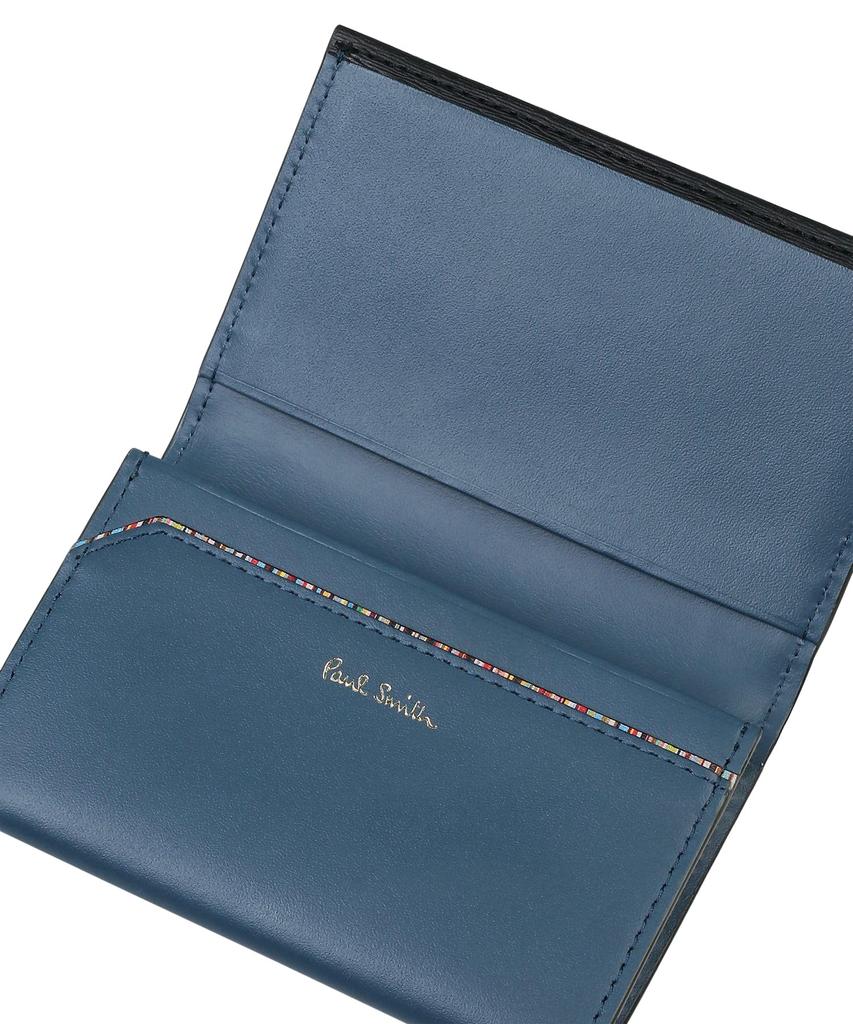 Paul Smith Черный держатель для визиток с вырезанным логотипом,